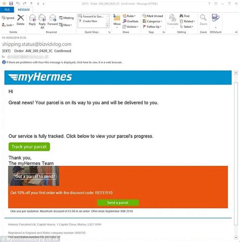 hermes 2023 spam mail|hermes bank scam.